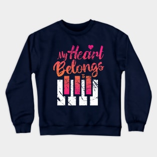 Musician Pianist love piano: Me and You Crewneck Sweatshirt